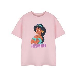 Princess Girls Jasmine Short-Sleeved T-Shirt / Pink